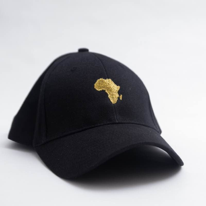 Africa Forever Original black baseball/dad hat with our signature Embroidery gold logo. One size fit all and adjustable strap.  Represent Africa anytime you put on this classic cap. 